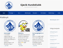 Tablet Screenshot of gjovikhundeklubb.no